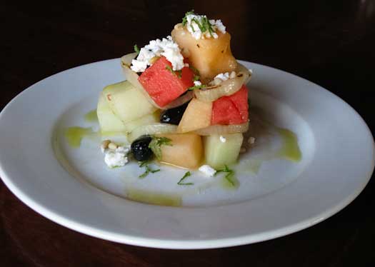 color photo of melon salad