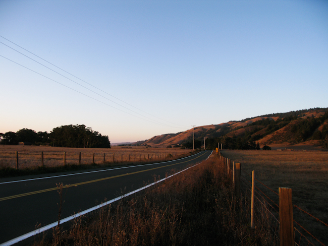 Looking North Dusk Route 128 ~ Anderson Valley-4447
